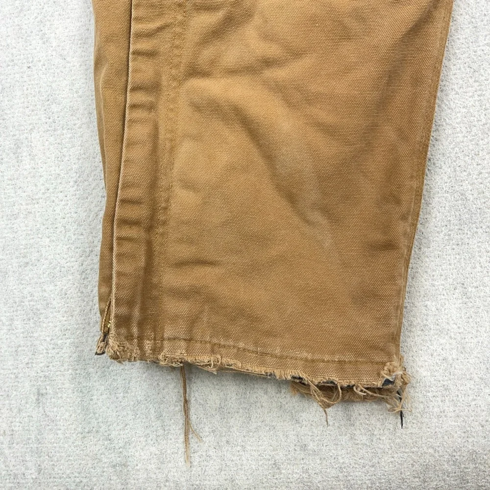 Carhartt  Bibs Youth‎ 10 Insulated Overalls Duck Tan Canvas Double Knee 30x22